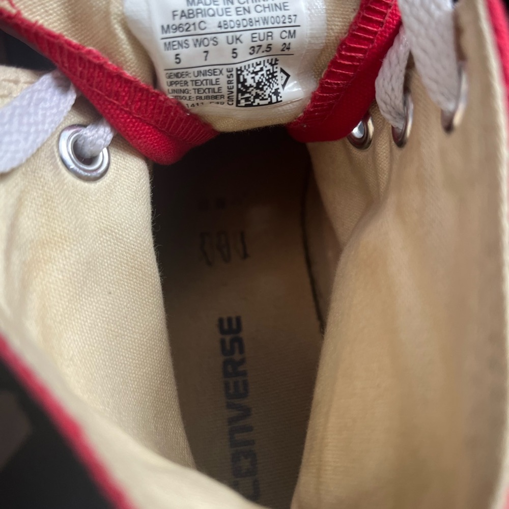 Red Higher top converses